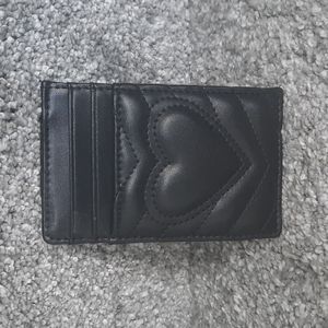 Designer Inspired Heart Chevron Card Holder